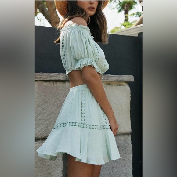 Dawwoti Summer 2-pce outfit. Mint Green Size XL. - Picture 5 of 5